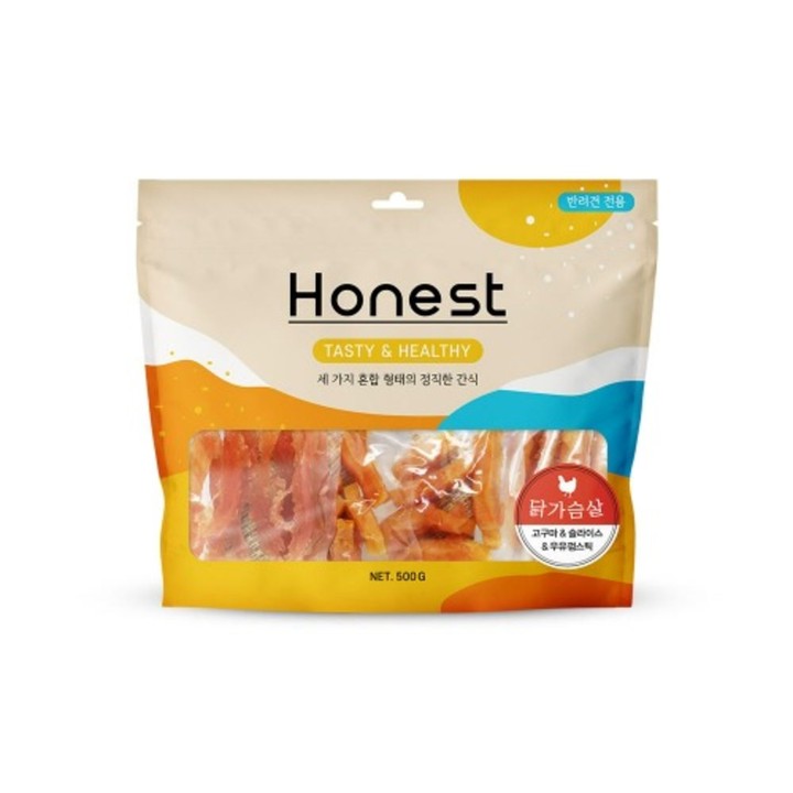 어니스트 강아지간식 치킨 콤보세트 500g