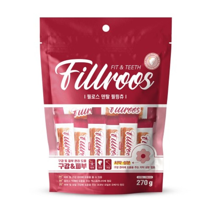 필로스 강아지간식 덴탈 필링츄 피부건강 270g