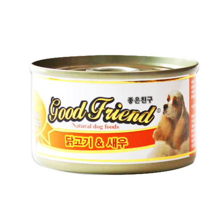 굿프랜드 닭고기&새우 캔 100g