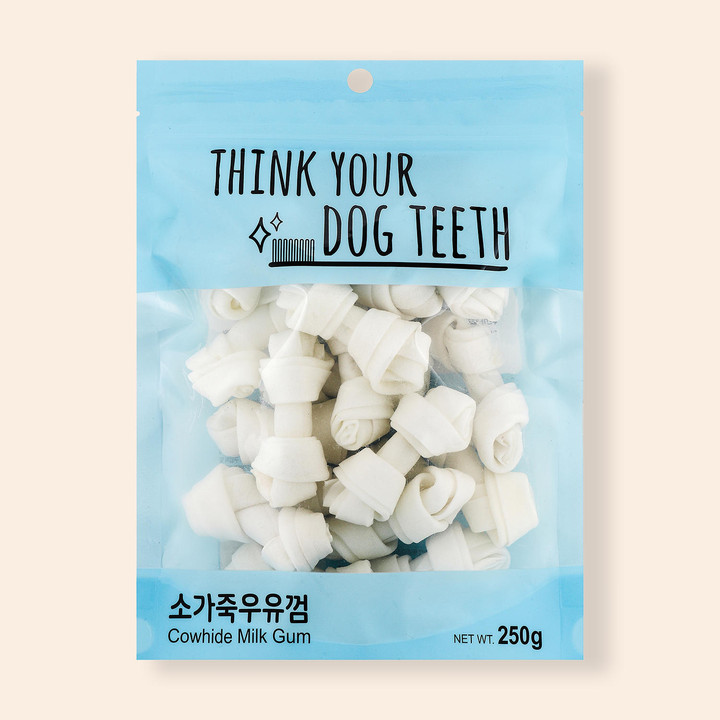THINK YOUR DOG TEETH 소가죽우유껌 18개입