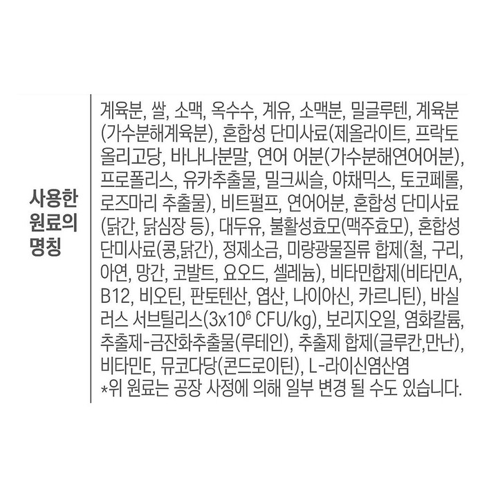 뉴트리나 건강백서 비숑 2kg