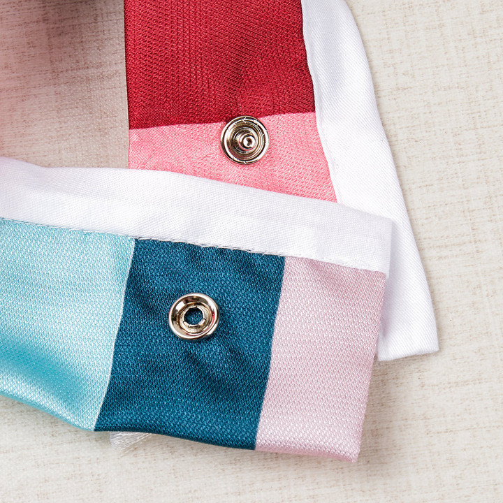 이츠독 색동자수 한복 케이프 민트