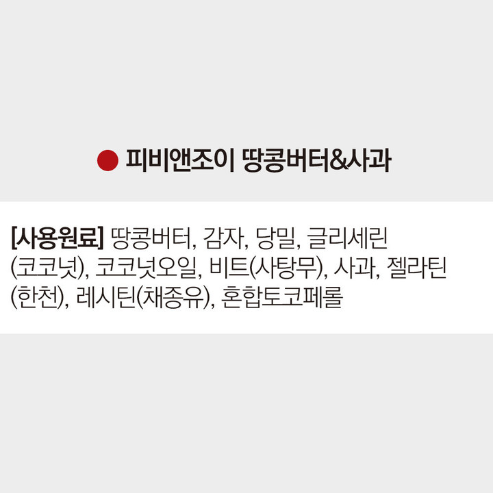 프루터블 피비앤조이 에너지바 피넛버터&사과 170g