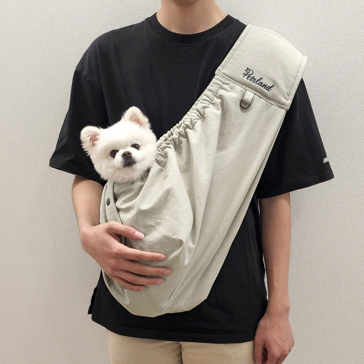 펫츠랜드 러브썸 슬링백 포대기 그레이