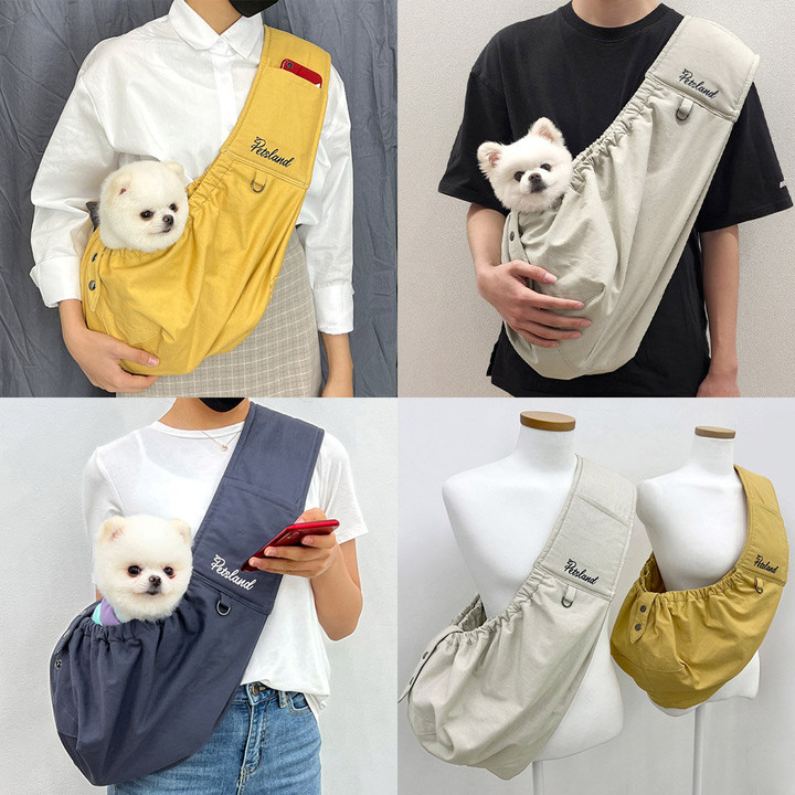 펫츠랜드 러브썸 슬링백 포대기 그레이