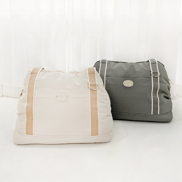 펫츠랜드 강아지 방석겸용 가방 포밍베딩백 오트밀크 M/L