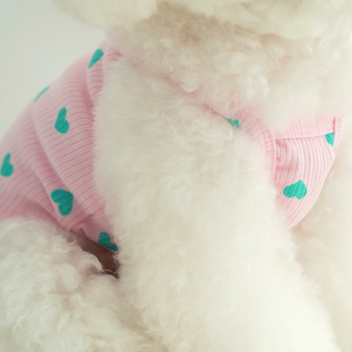 펫츠랜드 러브 프릴 나시티 핑크