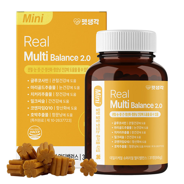 펫생각 데일리케얼 리얼 멀티비타민 31정
