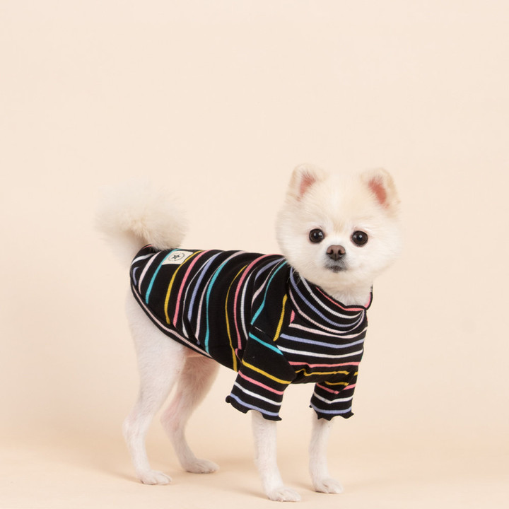 루비디 네온스트라이프티셔츠