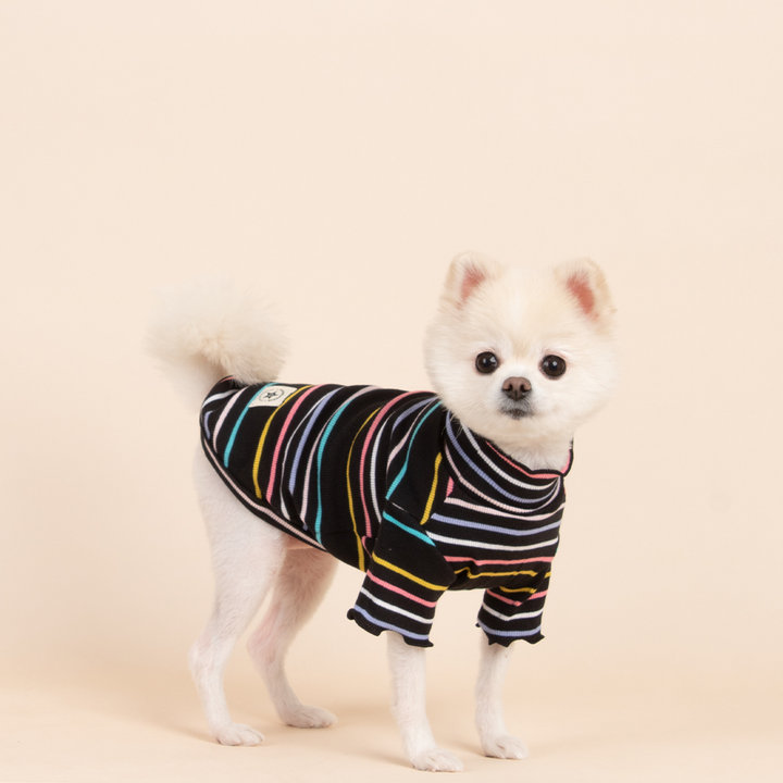 루비디 네온스트라이프티셔츠